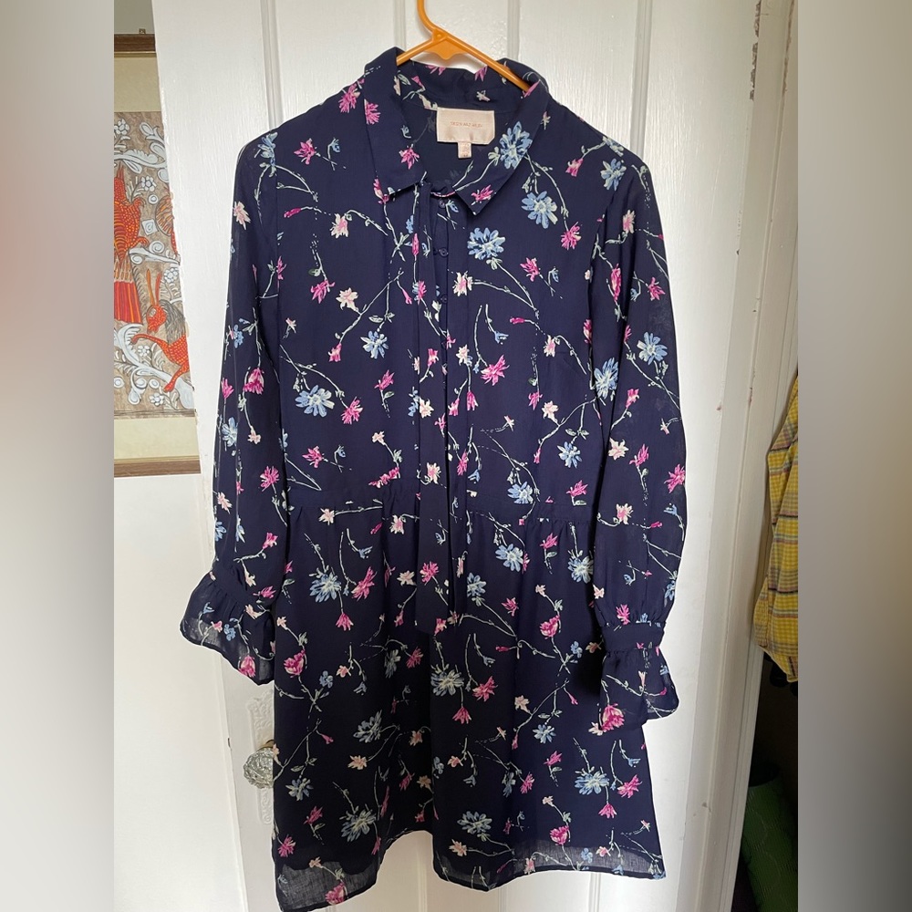 Skies are blue floral dress